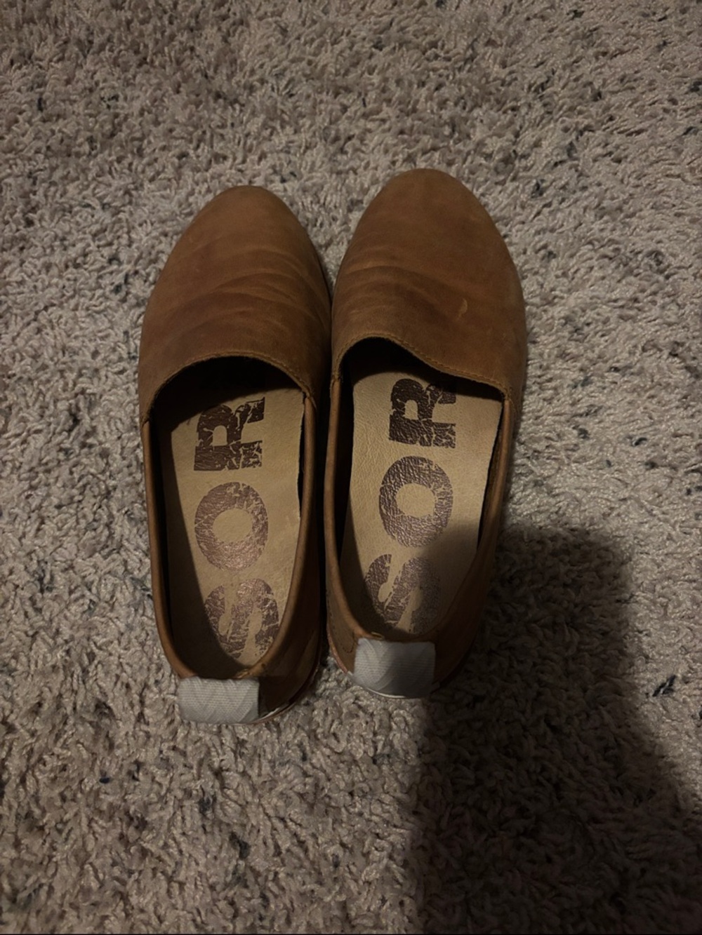 Sorel Ella brown tan flats 6.5